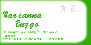 marianna buzgo business card